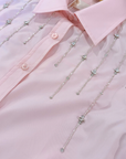 Women Pink Shirt with Embellishment (Kyoto Shirt)