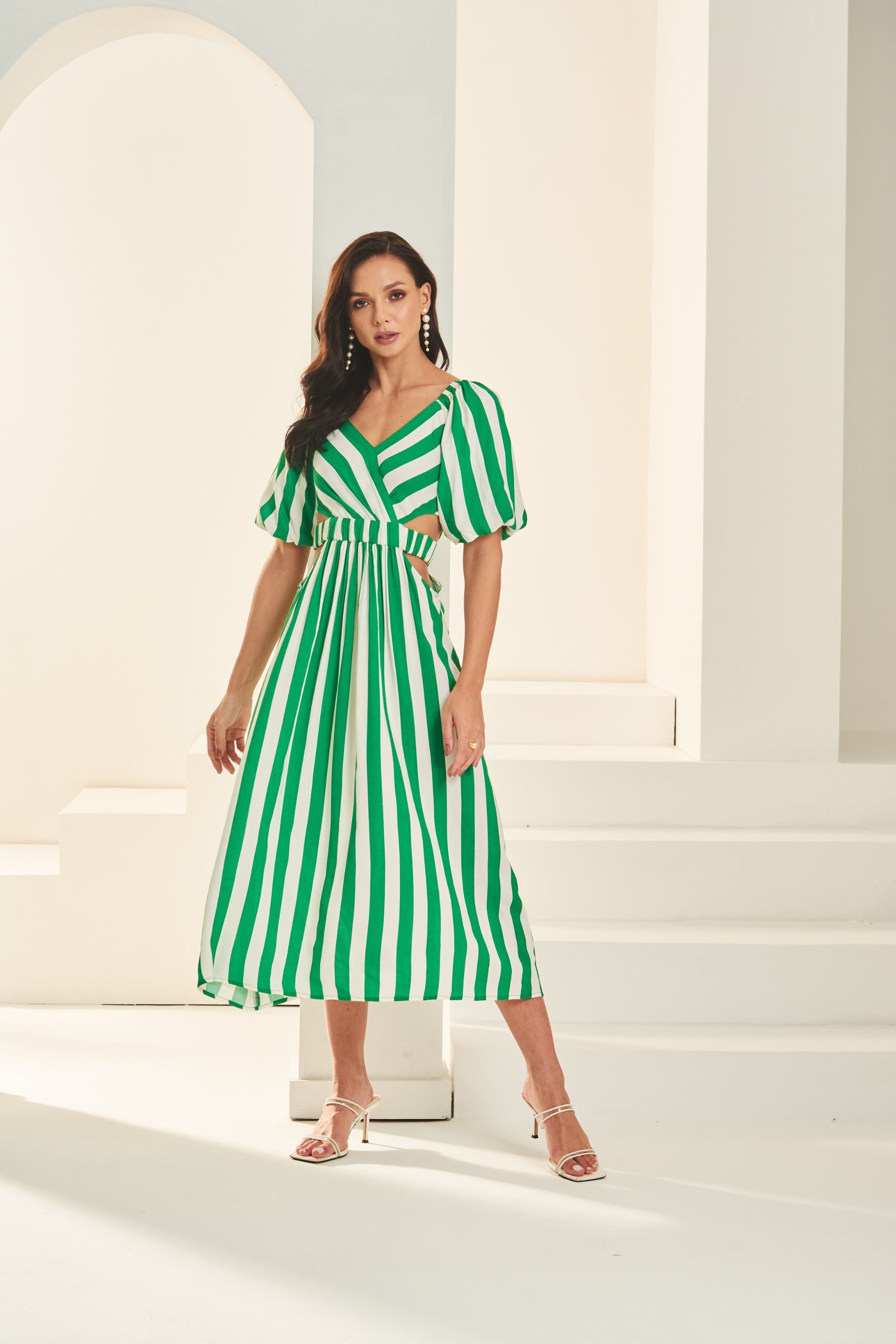 cassidy embroidered midi dress CASSIDY MIDI DRESS