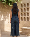 Waistcoat Cotton Denim Coord Set Fallon