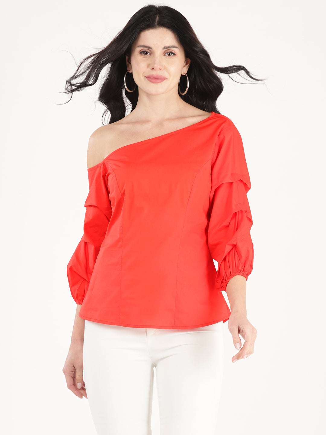 Paprika One Shoulder Top