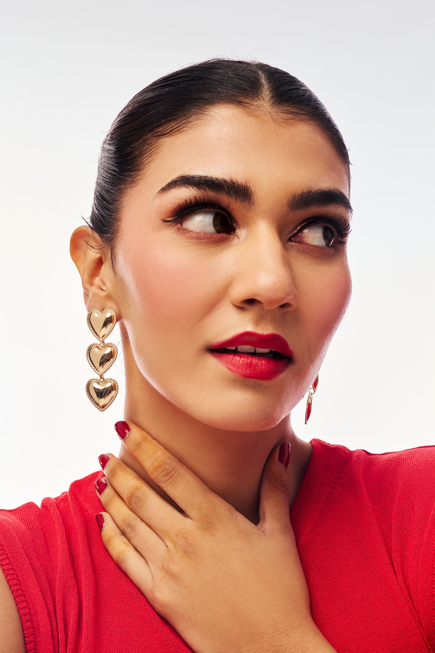 Trio-Heart Earrings