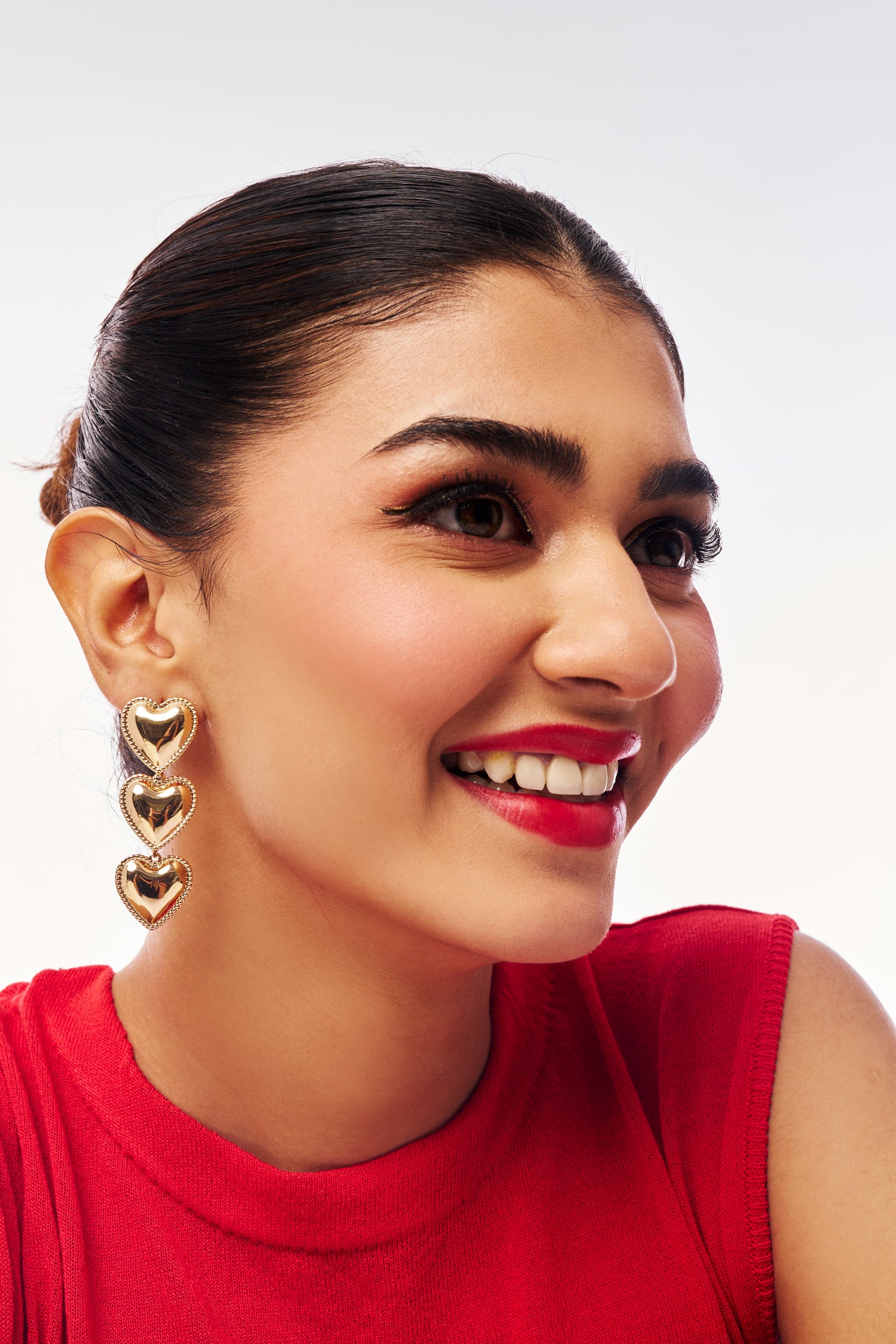 Trio-Heart Earrings