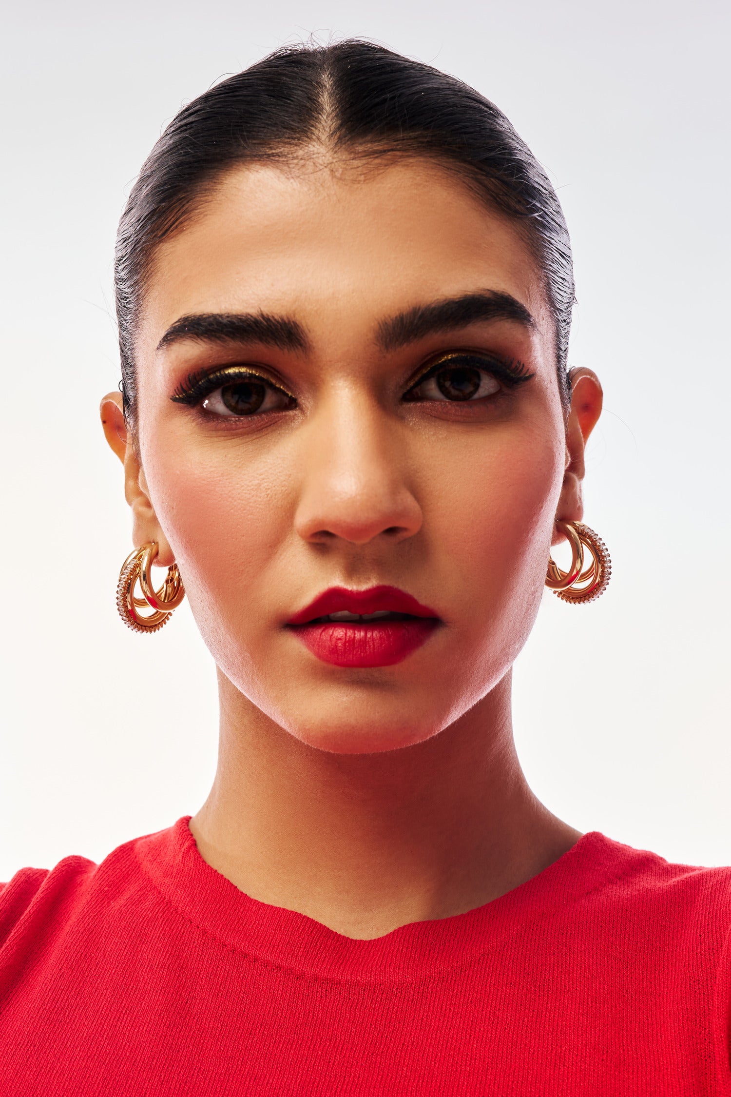 Gold Hoops With A Twist