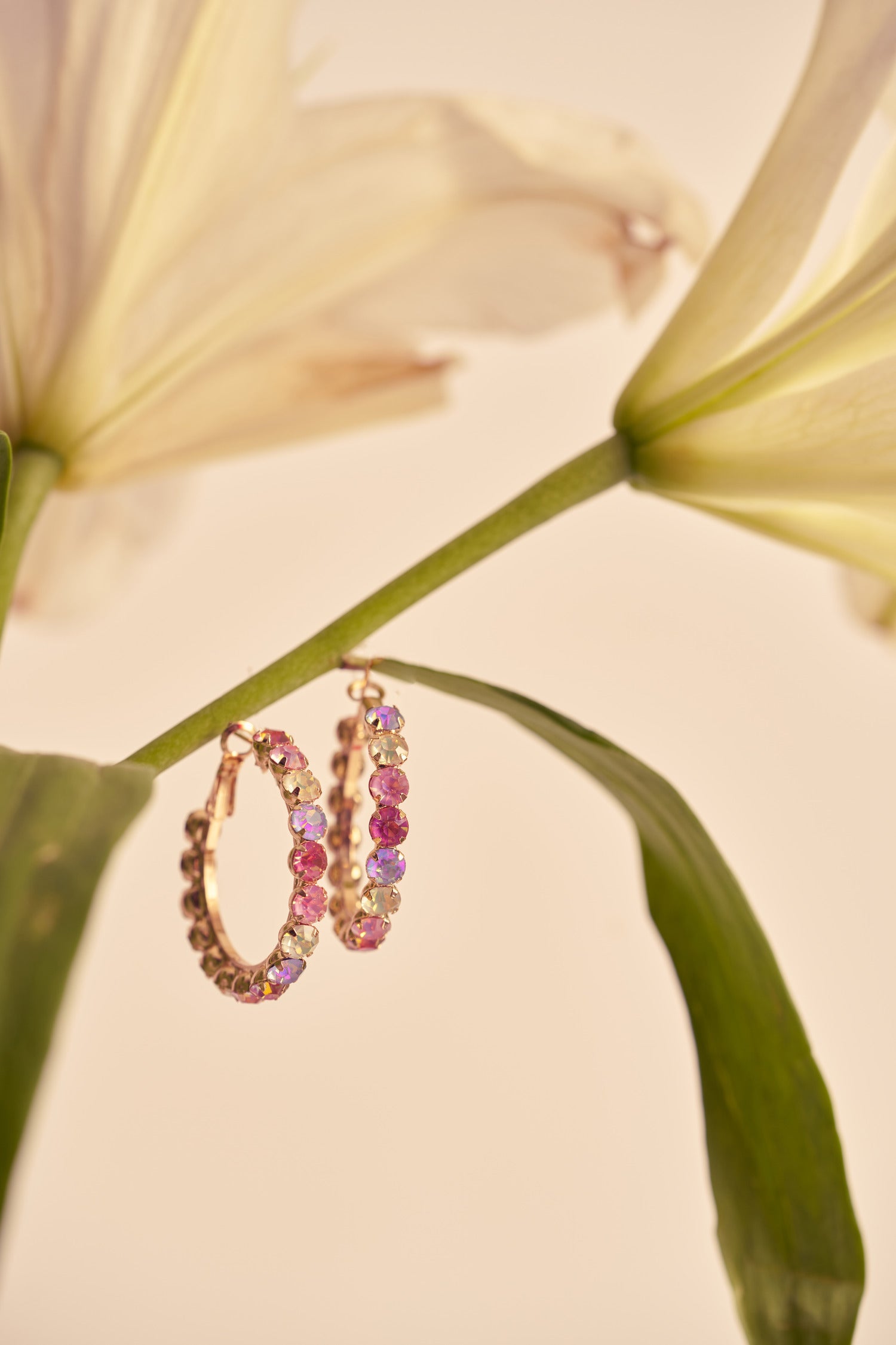 Sunset Sparkle Hoops