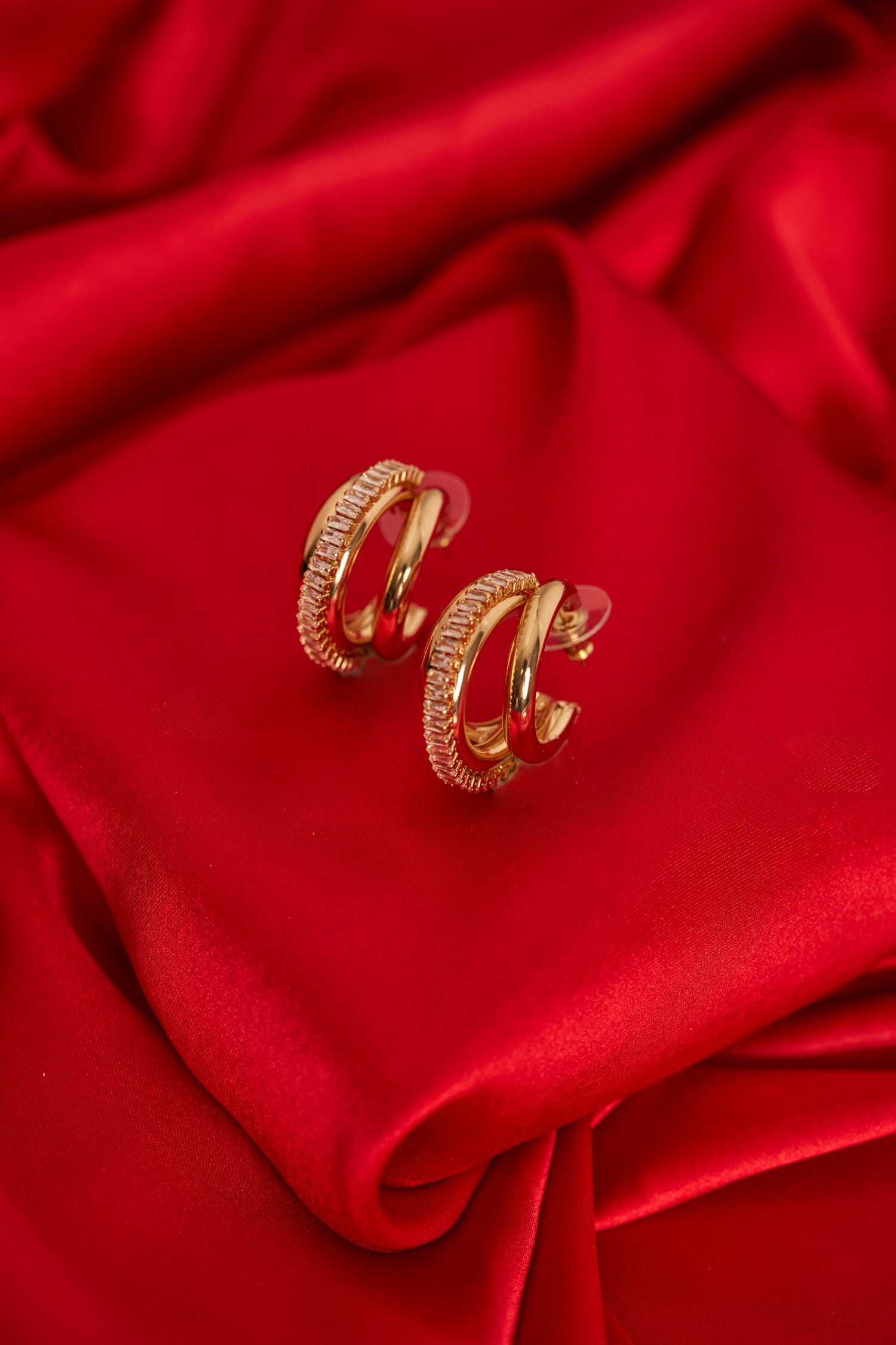Gold Hoops With A Twist