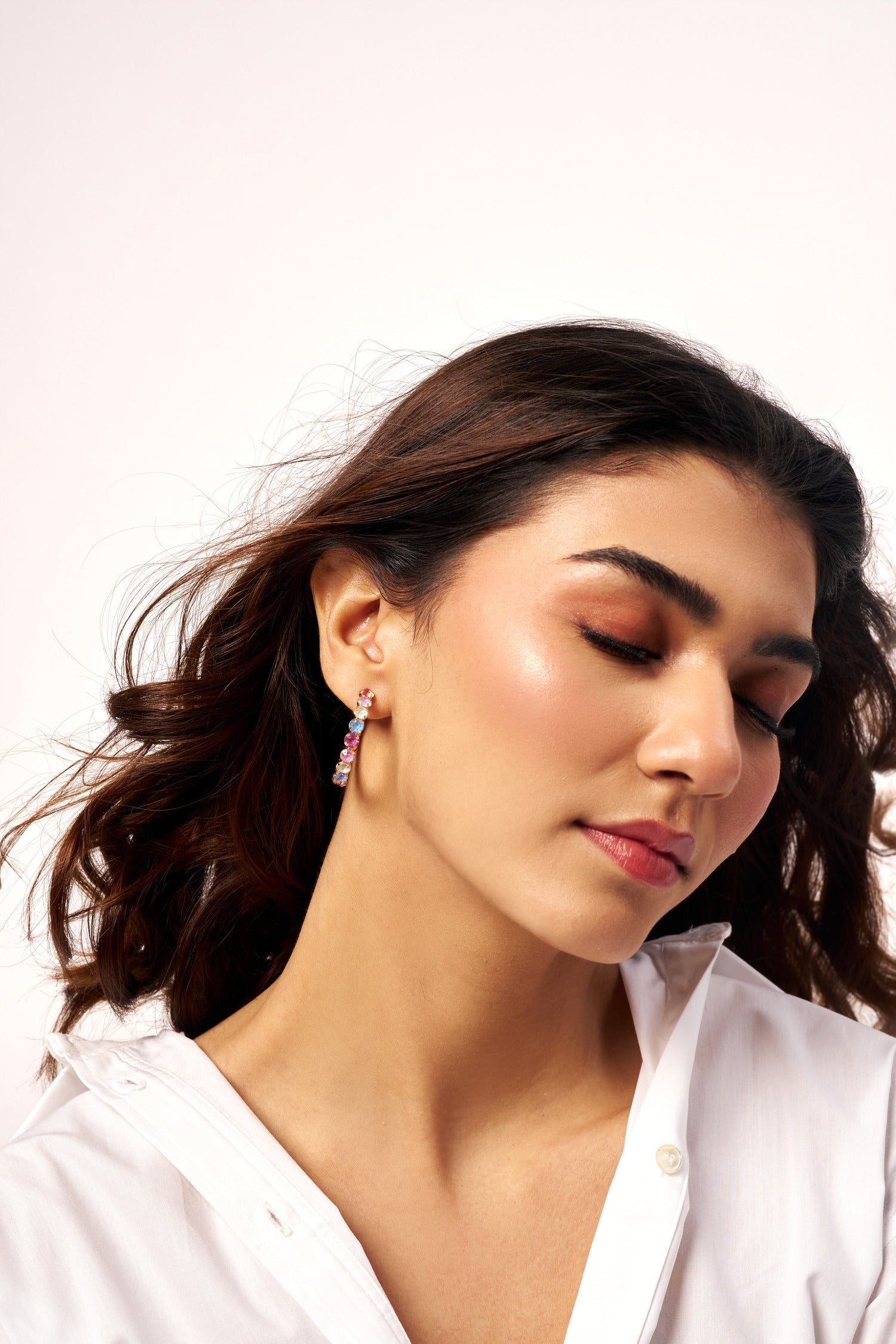 Sunset Sparkle Hoops