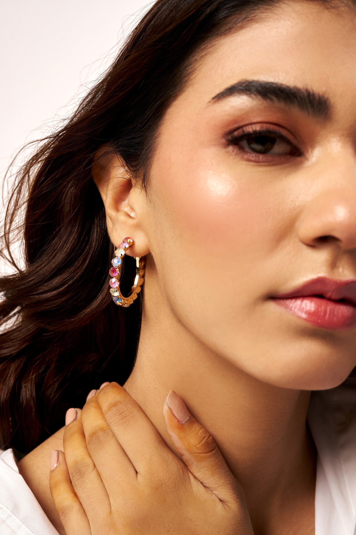 Sunset Sparkle Hoops