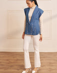 Women Denim Embellished Jacket Taylor