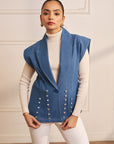 Women Denim Embellished Jacket Taylor
