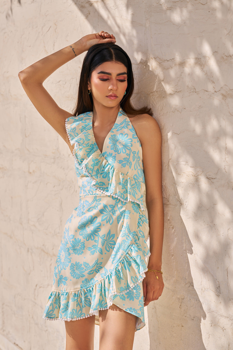 Sage Halter Dress
