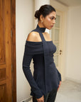 Arabella Knit Cardigan (Navy)