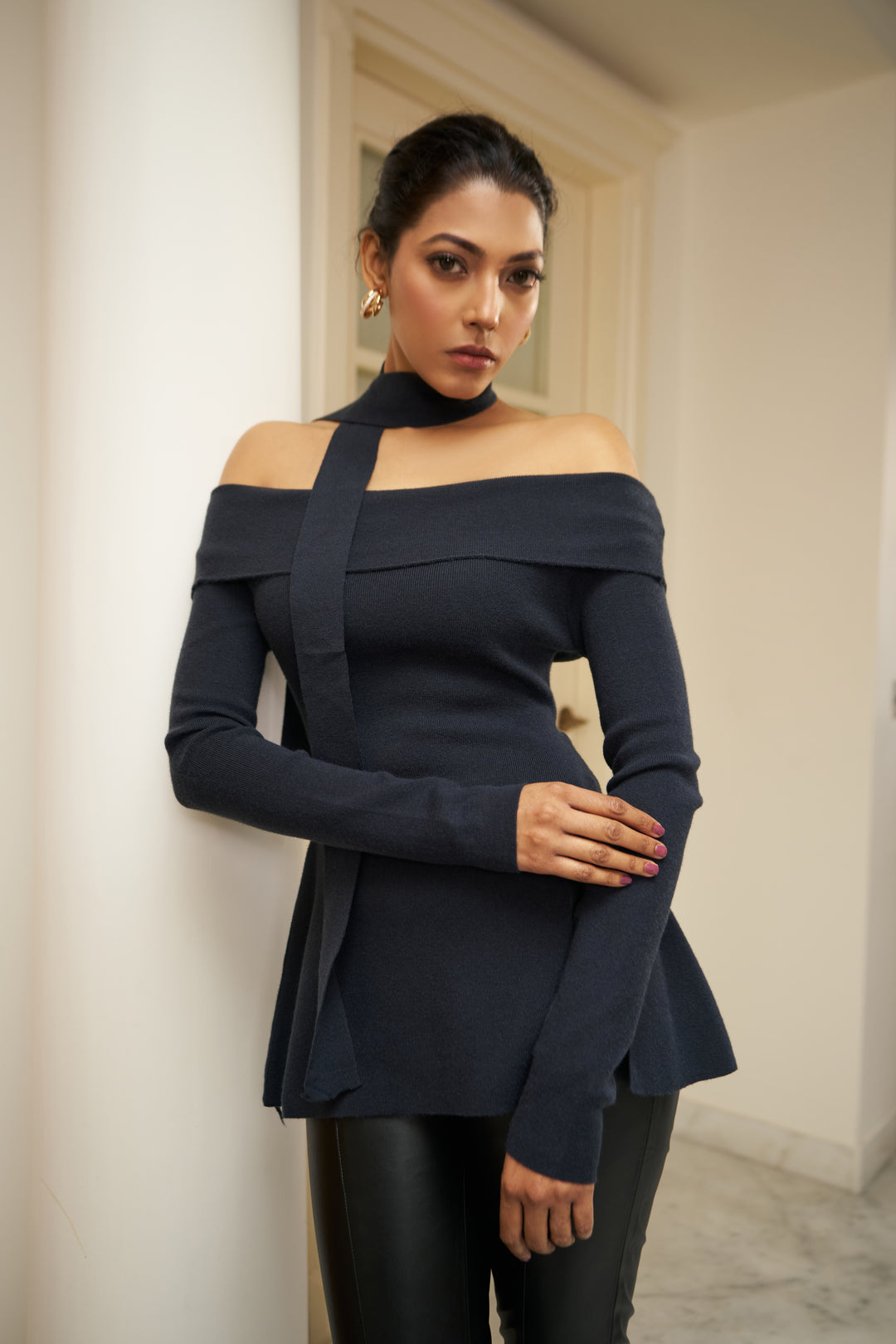 Arabella Knit Cardigan (Navy)