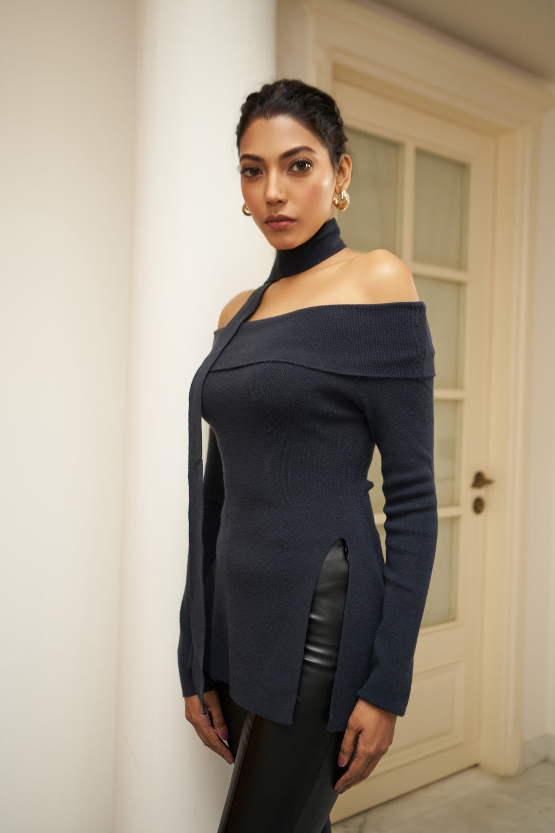 Arabella Knit Cardigan (Navy)