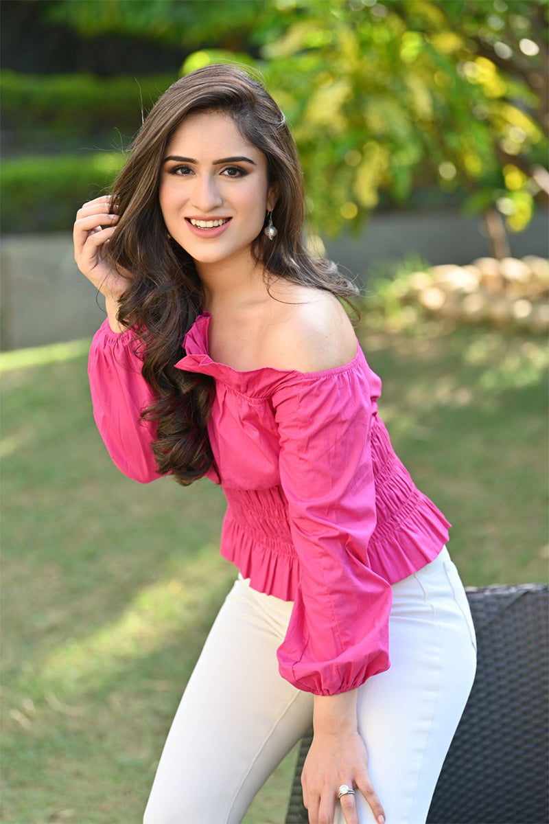 Pink Flower Top