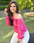 Pink Flower Top