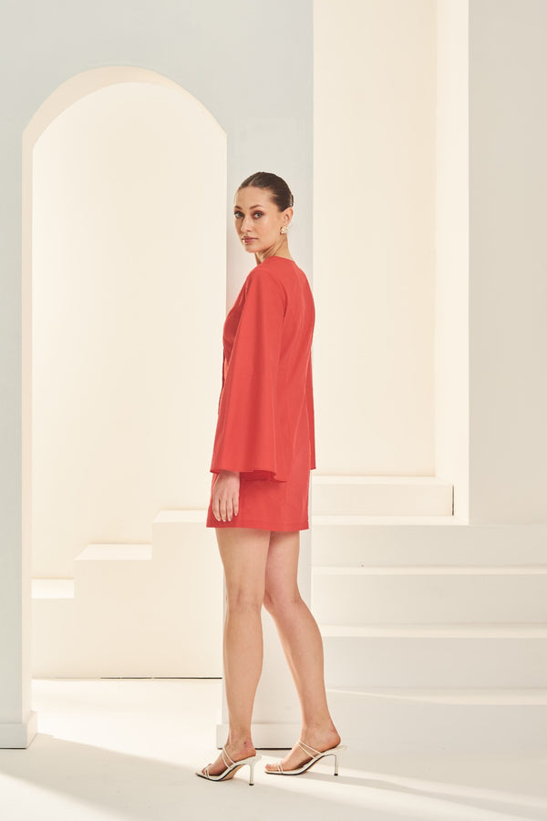 LESS IS MORE DRESS (RED)