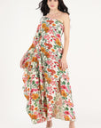 Amelia Floral Kaftan Dress