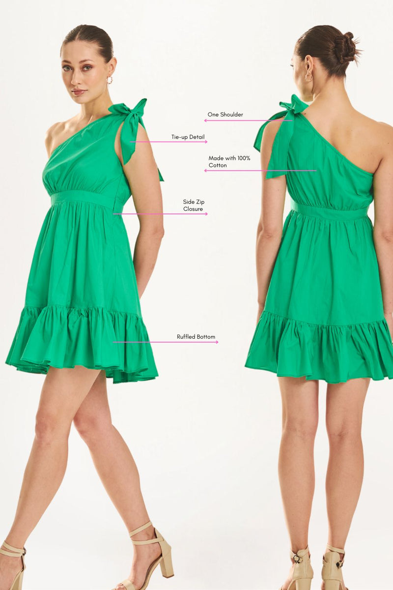 CINDY MINI DRESS (GREEN)