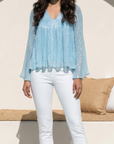 SHEER SHIMMER TOP