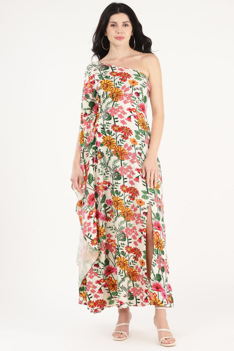 Amelia Floral Kaftan Dress