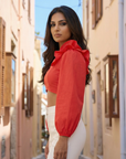 DRAGONFLY TOP (RED)