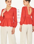 GIRL NEXT DOOR TOP (RED)
