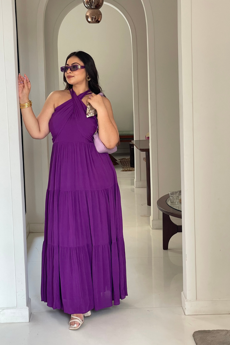 AKANKSHA GUPTA IN CROSSOVER MAXI DRESS