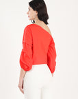 Paprika One Shoulder Top