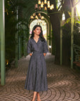 Women 100% Cotton Striped Denim Shirt & Skirt Co-ord Set (Rylie Co-ord Set)