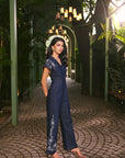 Women Denim Embroidered Jumpsuit (Elle Jumpsuit)