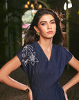 Women Denim Embroidered Jumpsuit (Elle Jumpsuit)