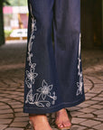 Women Denim Embroidered Jumpsuit (Elle Jumpsuit)