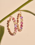 Sunset Sparkle Hoops