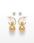 Gold Droplets Earrings