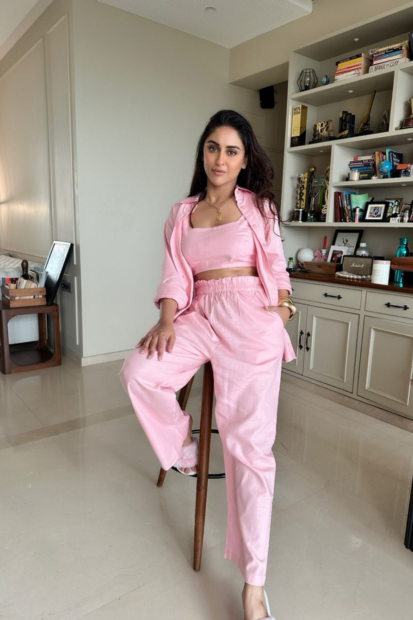 KRYSTLE DSOUZA IN COTTON CANDY SET