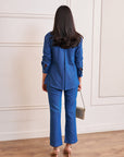 Women Denim Co-ord Set With Handwork  & Embellishments (Aria Co-ord Set)