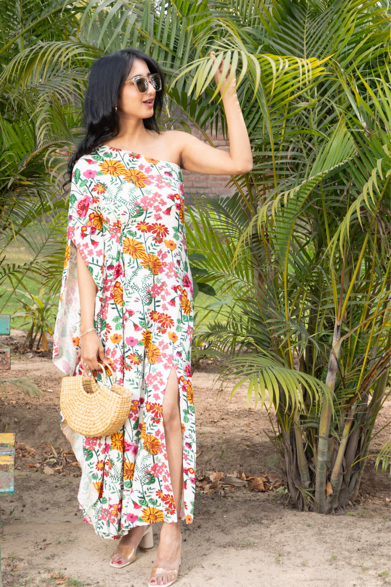 Amelia Floral Kaftan Dress