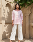 Women Pink Shirt with Embellishment (Kyoto Shirt)