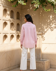 Women Pink Shirt with Embellishment (Kyoto Shirt)