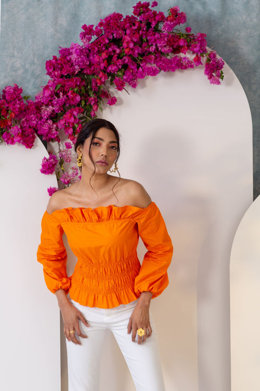 Sunflower Off Shoulder Top