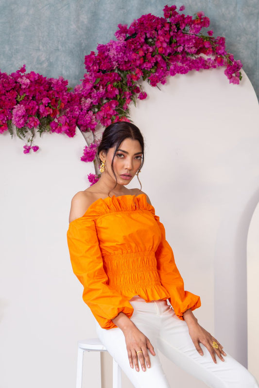 Sunflower Off Shoulder Top