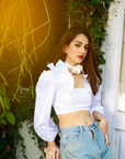 DRAGONFLY TOP (WHITE)